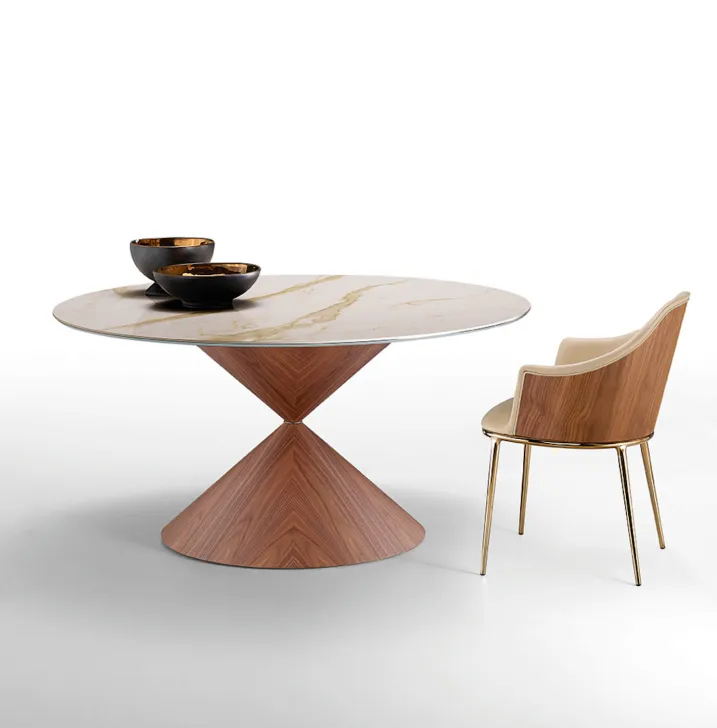 Włoski okrągły stół CLESSIDRA marki Midj - nowoczesny design