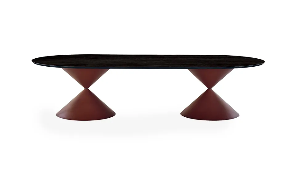 Włoski okrągły stół CLESSIDRA marki Midj - nowoczesny design zdjęcie 1