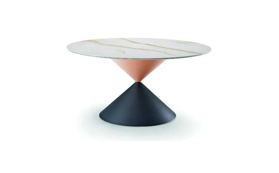 Włoski okrągły stół CLESSIDRA marki Midj - nowoczesny design zdjęcie 2