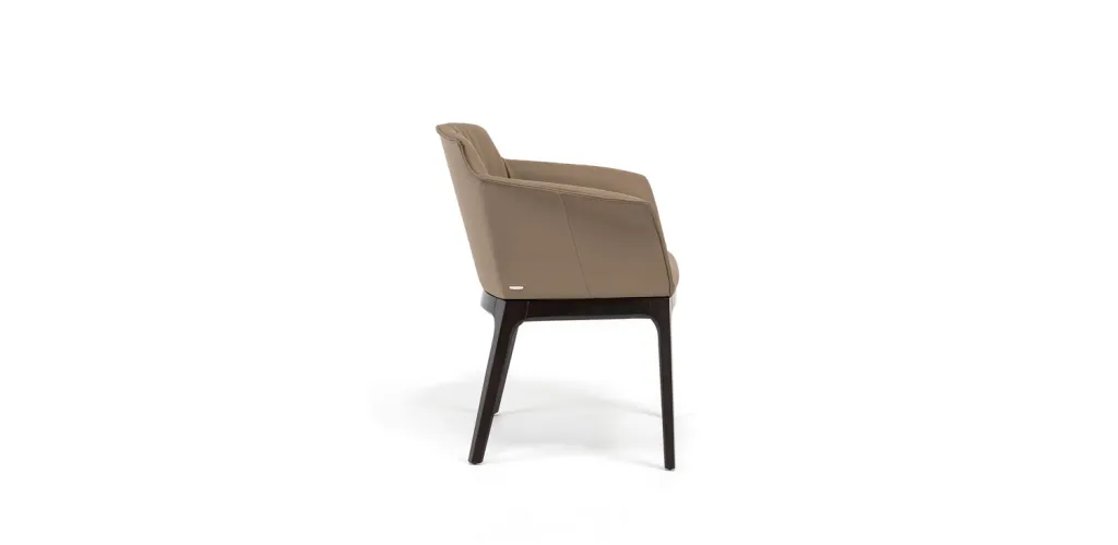 Eleganckie krzesło MUSA marki Cattelan Italia – drewniane nogi zdjęcie 2