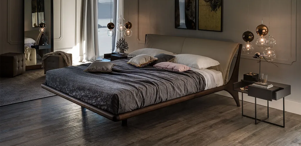 Łóżko NELSON marki CATTELAN ITALIA – włoskie nowoczesne łóżko