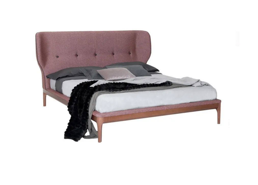 Łóżko AMBRA marki TONIN CASA – łóżko z eleganckim zagłówkiem