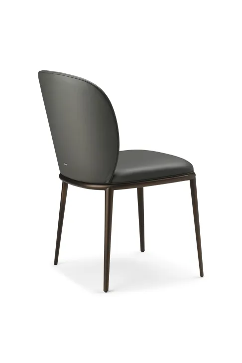 Eleganckie krzesło CHRIS  ML marki Cattelan Italia – metalowe nogi