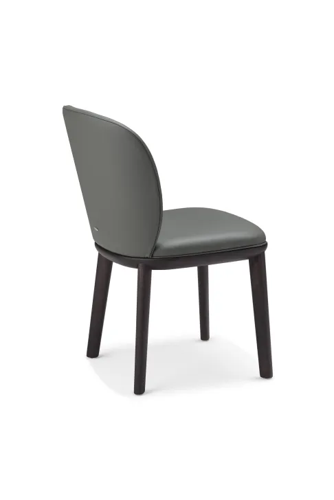 Eleganckie krzesło CHRIS marki Cattelan Italia – drewniane nogi zdjęcie 1