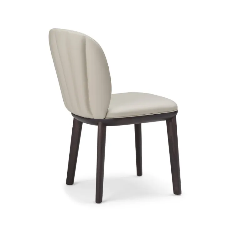 Eleganckie krzesło CHRISHELL marki Cattelan Italia – drewniane nogi zdjęcie 1