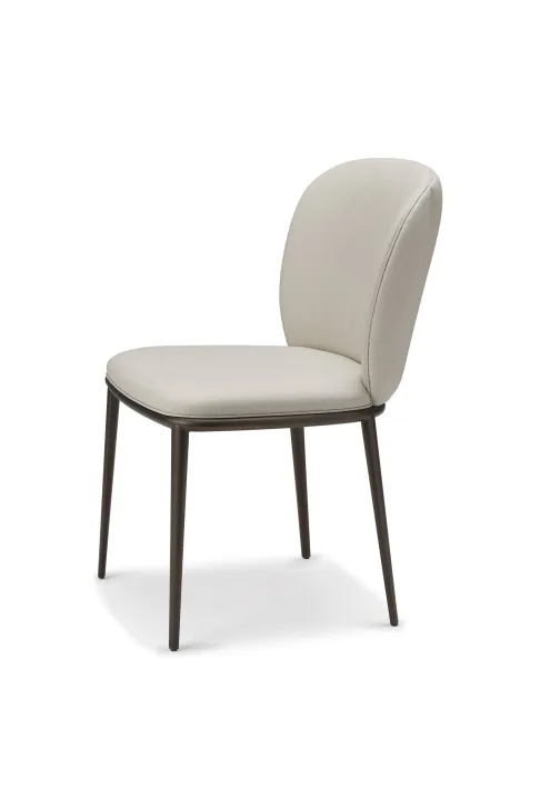 Eleganckie krzesło CHRISHELL ML marki Cattelan Italia – metalowe nogi