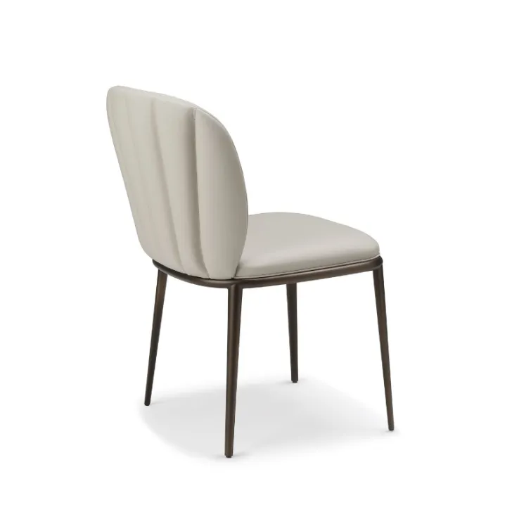 Eleganckie krzesło CHRISHELL ML marki Cattelan Italia – metalowe nogi zdjęcie 1