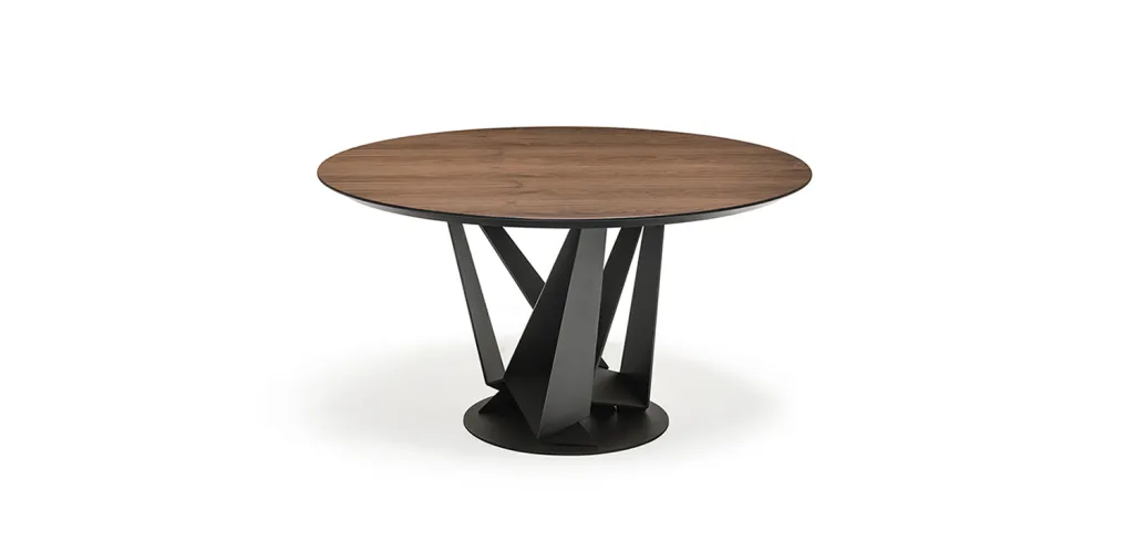 Okrągły stół SKORPIO ROUND marki CATTELAN ITALIA – blat drewniany zdjęcie 1
