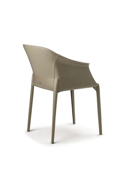 Krzesło ZULEIKA marki Cattelan Italia – w całości tapicerowane skórą zdjęcie 1