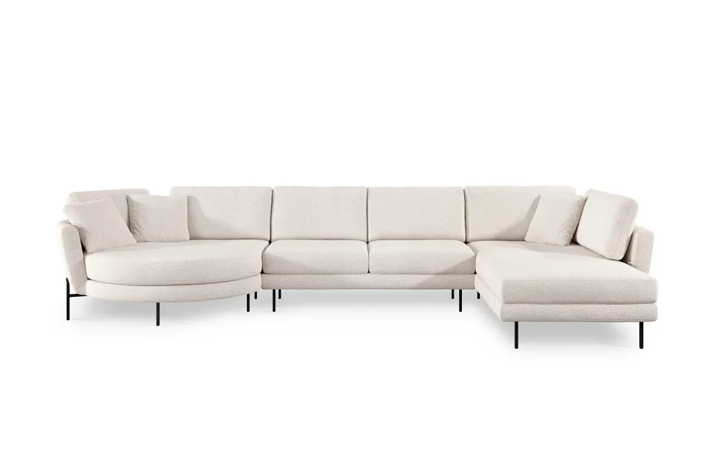 Elegancka sofa Hudson marki Olta – lekka, na metalowych nóżkach