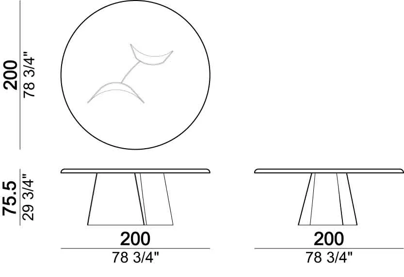 Włoski stół AVALON marki Arketipo – nowoczesny design zdjęcie 1