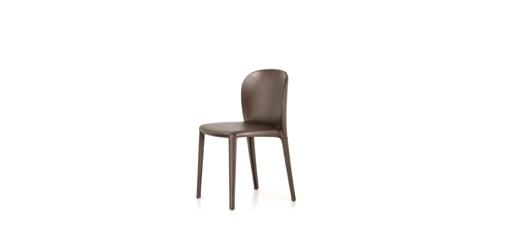 Skórzane krzesło DAISY marki Cattelan Italia – krzesło do jadalni