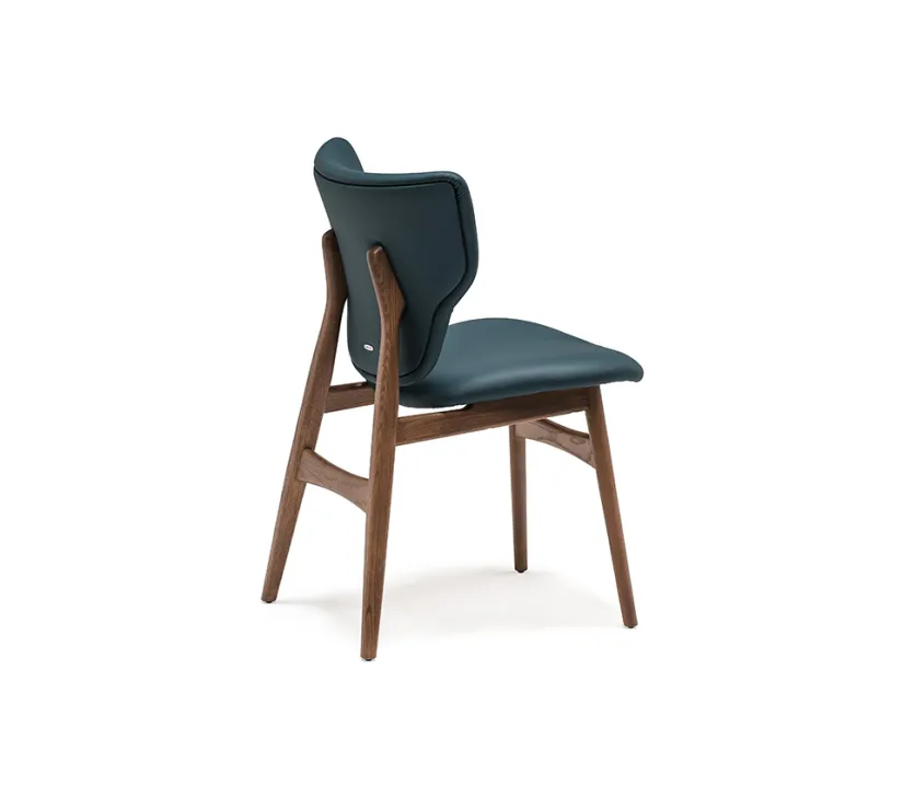 Krzesło DUMBO marki Cattelan Italia – skórzane na drewnianych nogach zdjęcie 1