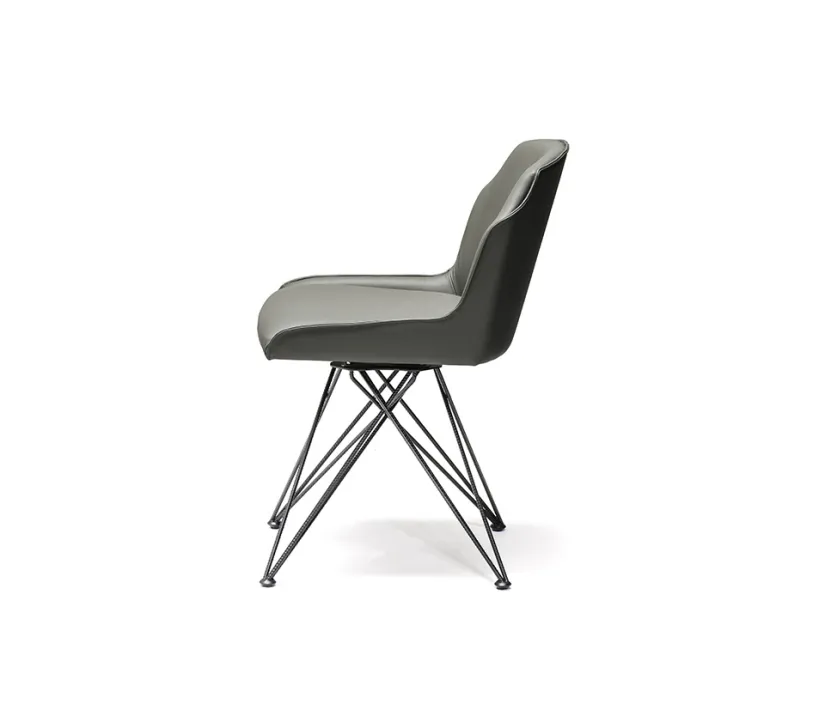 FLAMINIA marki Cattelan Italia – krzesło na metalowych nogach zdjęcie 1