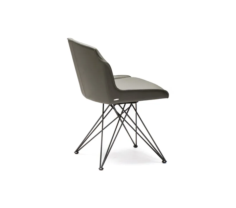 FLAMINIA marki Cattelan Italia – krzesło na metalowych nogach zdjęcie 2