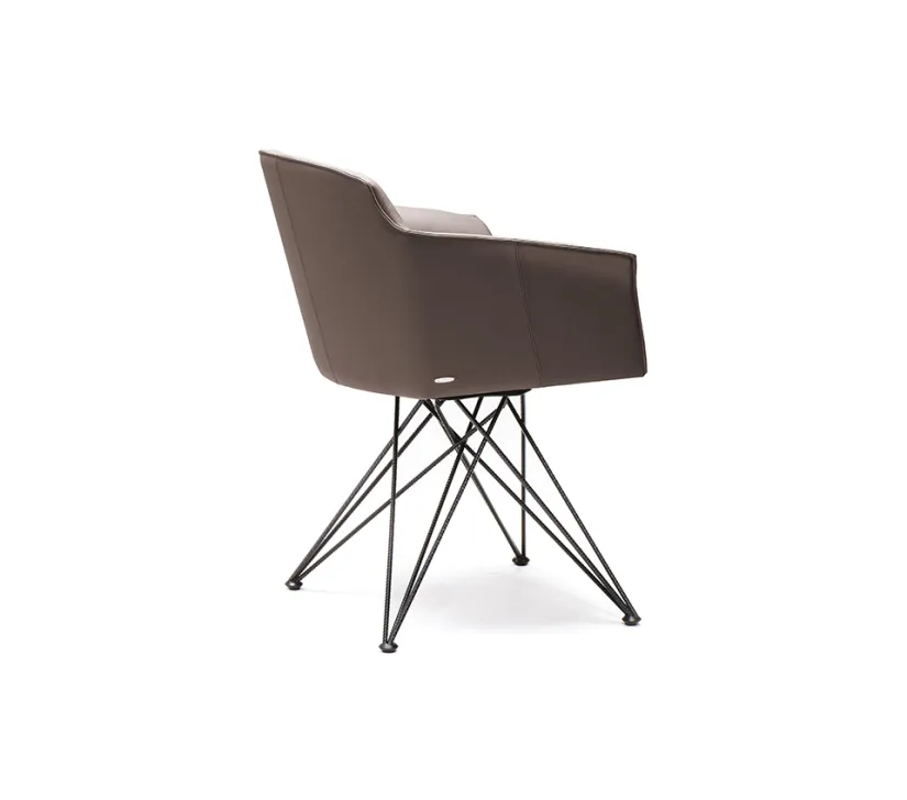 FLAMINIA marki Cattelan Italia – krzesło na metalowych nogach zdjęcie 4