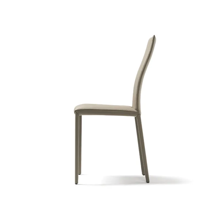 Skórzane krzesło KAY marki Cattelan Italia – w całości tapicerowane  zdjęcie 1