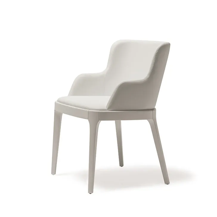 Eleganckie krzesło MAGDA marki Cattelan Italia – drewniane nogi  zdjęcie 1