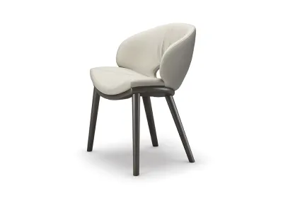 Fotele - Krzesło MIRANDA Wood